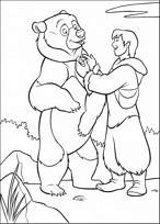 coloriage freres des ours les deux freres